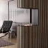 Foco Room Divider 600 Slim - biocamino da incasso su tre lati